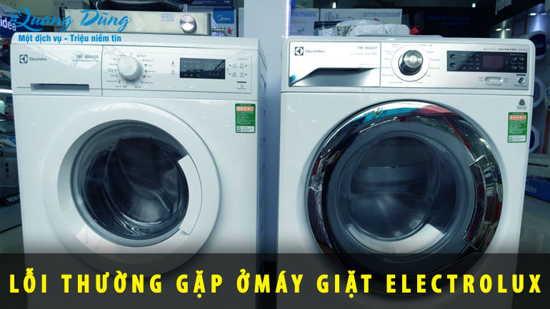 các lỗi thường gặp ở máy giặt electrolux