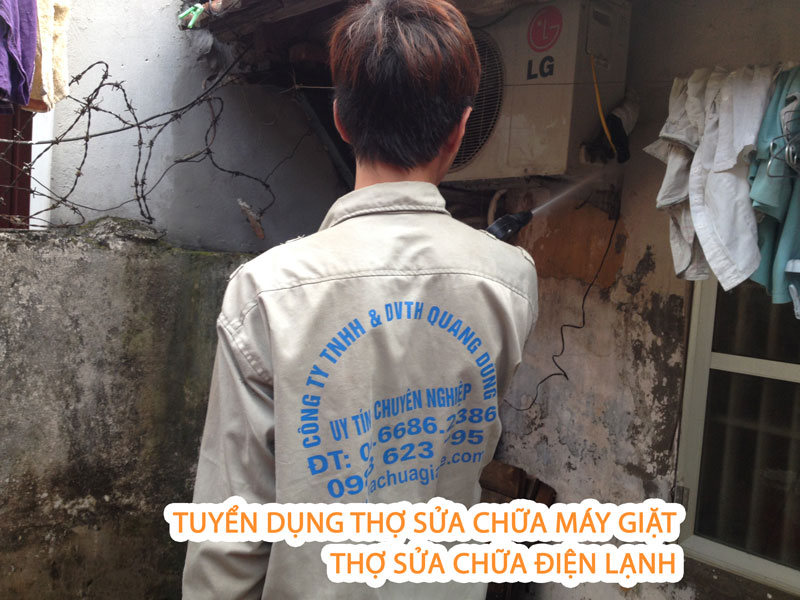 tuyển thợ sửa chữa máy giặt