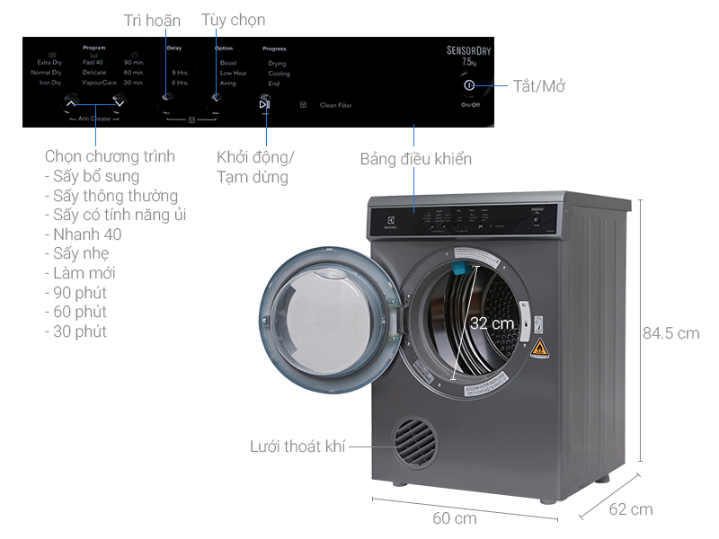 trung tâm sửa chữa máy sấy electrolux