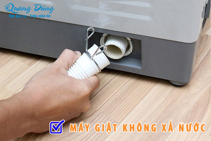 máy giặt không xả nước
